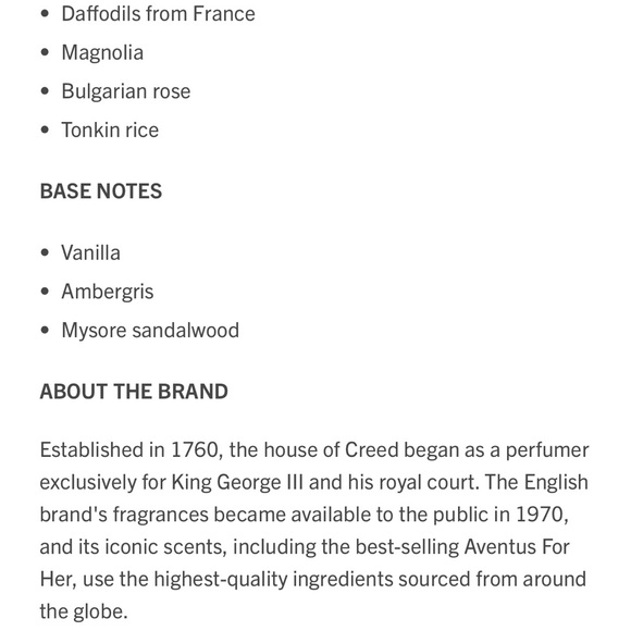 CREED OF LONDON. Love in White. 6.8 oz. Body Lotion. No cap, with box - Picture 5 of 9